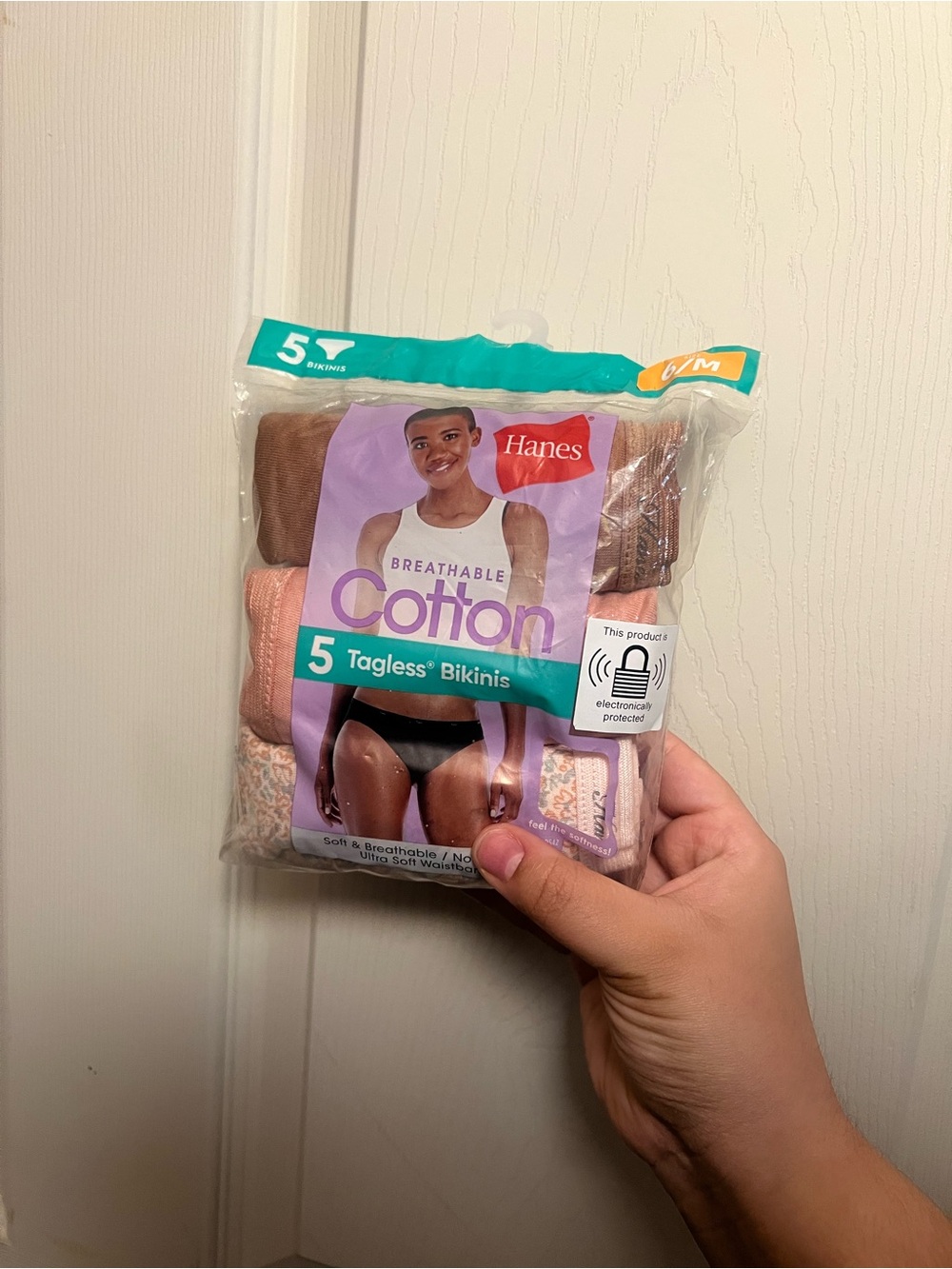 Hanes 5-Pack Tagless Cotton Bikinis - Brown & Pink Assortment